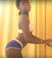 Black Girl in underwear