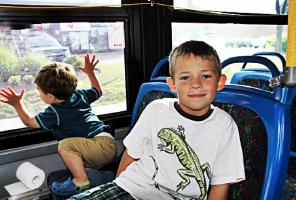 Boys on Bus Trip