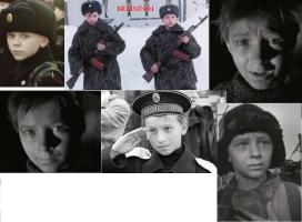russian boys in war - kids children bambini russi in guerra