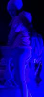 [18923] Round and Tight, Leggings at Night, in Blue Light