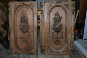 Antique cardboard doors