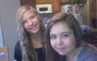 my buddy's younger sisters, morgan (10th grade) and emily (7th grade)