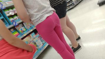 Cutie wearing pink leggings
