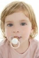 children with pacifiers