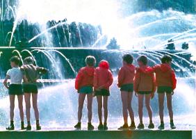 fountains. 1986. (boys)(photo)