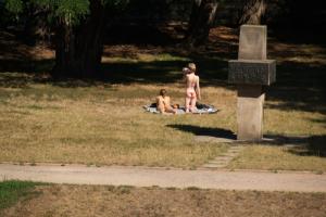 sunbathing girls