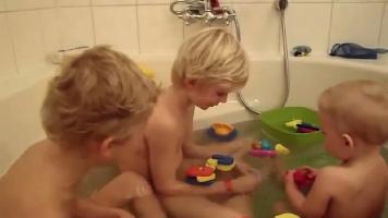 Little boys in bathroom