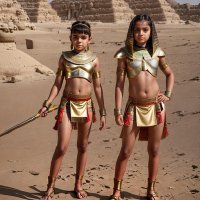 AI generated Pharaoh's girls