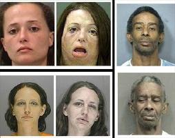 Faces of Meth Addicts
