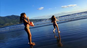Brazilian Cuties Having Fun In Beach