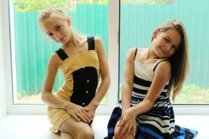 Russian girls in summer camp