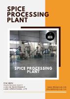 ​Spice Processing Plant in UAE