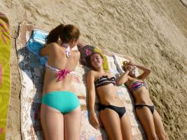 14-15yo Girls at the Beach