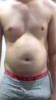 15yo fat belly boy in boxer