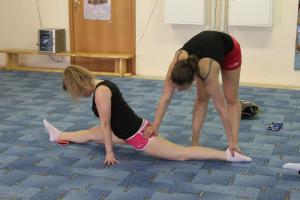 Juno rhythmic gymnastics school training session-1