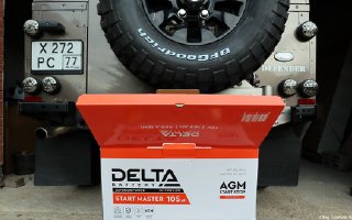 Land Rover DEFENDER аккумулятор Delta START MASTER 105 Ah AGM